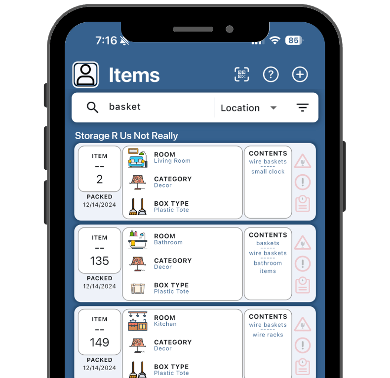 Garage Organization with uStor Mobile App